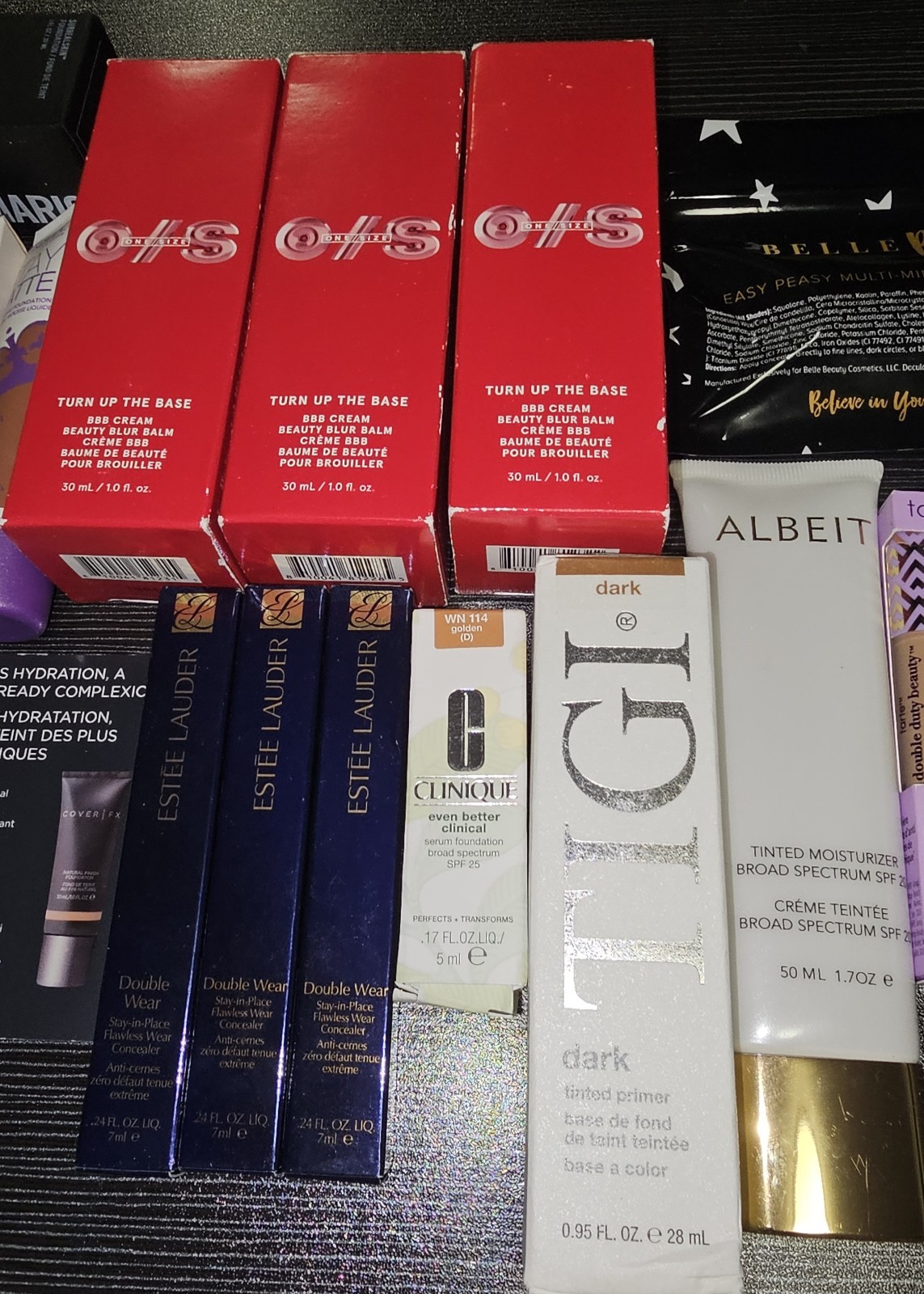 28 Piece Lot / Bundle Tan * Deep * Dark Foundation, Concealer, Contour, BB Cream