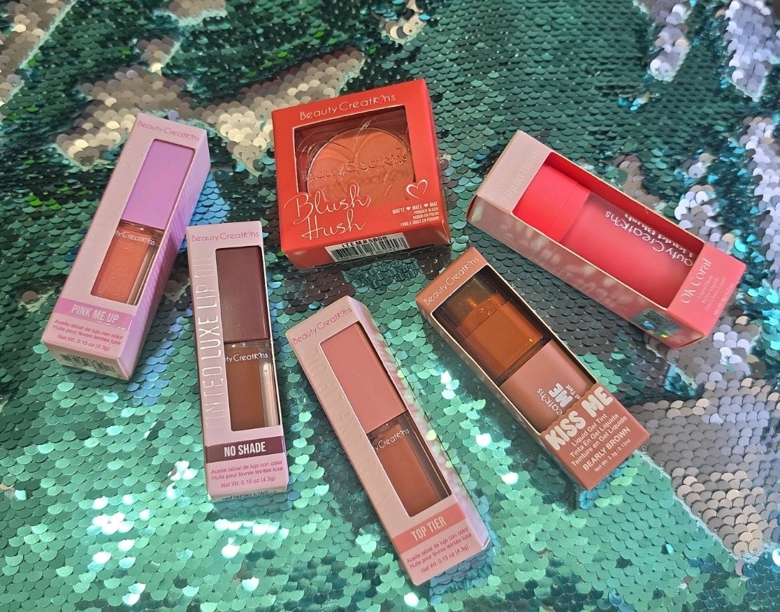 Beauty Creations Cruelty Free Lip&Cheek Cosmetics!Pretty Shades!Free Ship!