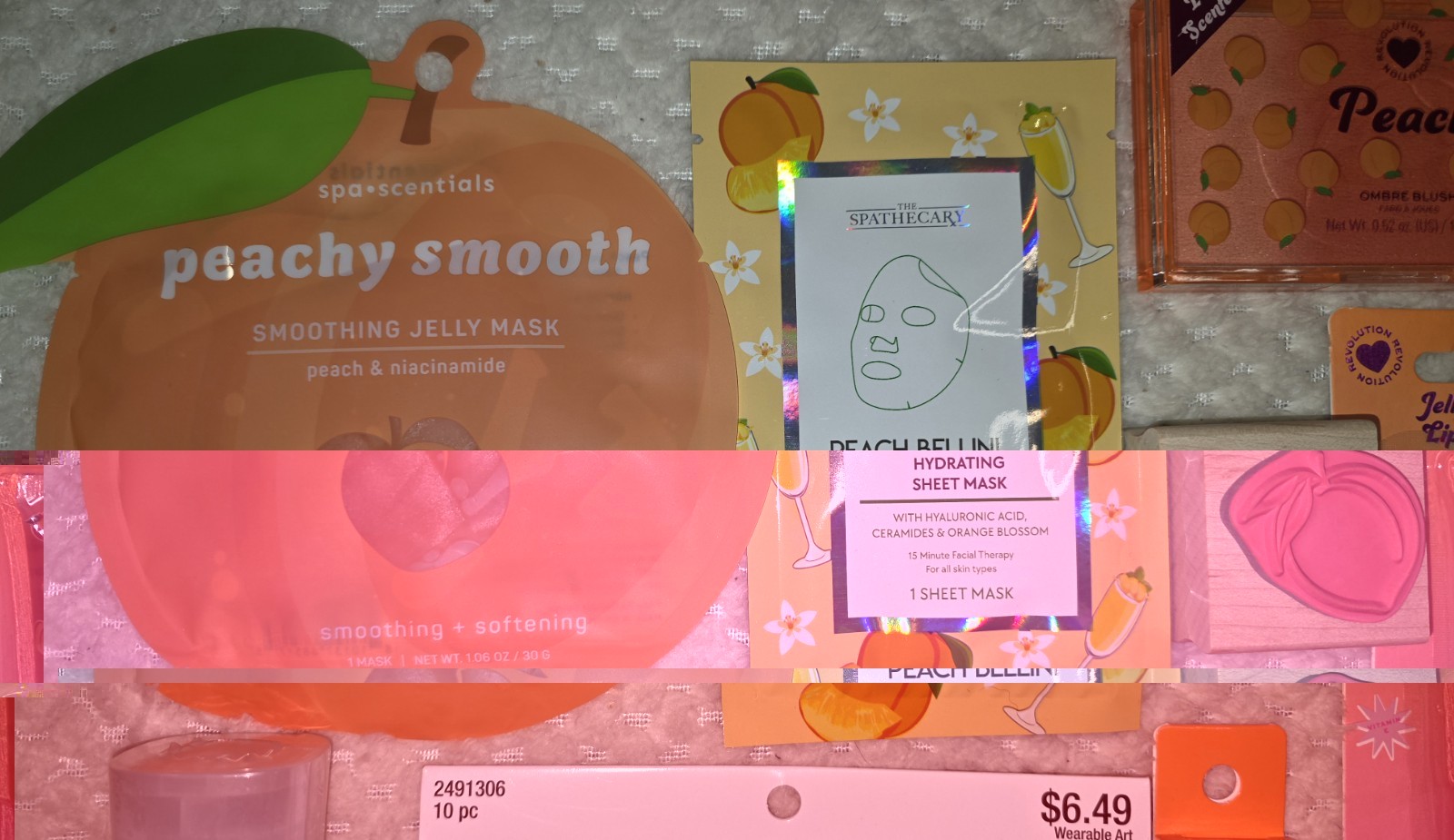 Peach 🍑 Lovers HUGE NEW GIFT LOT 10pc Revolution Beauty Peachy Baking Powder