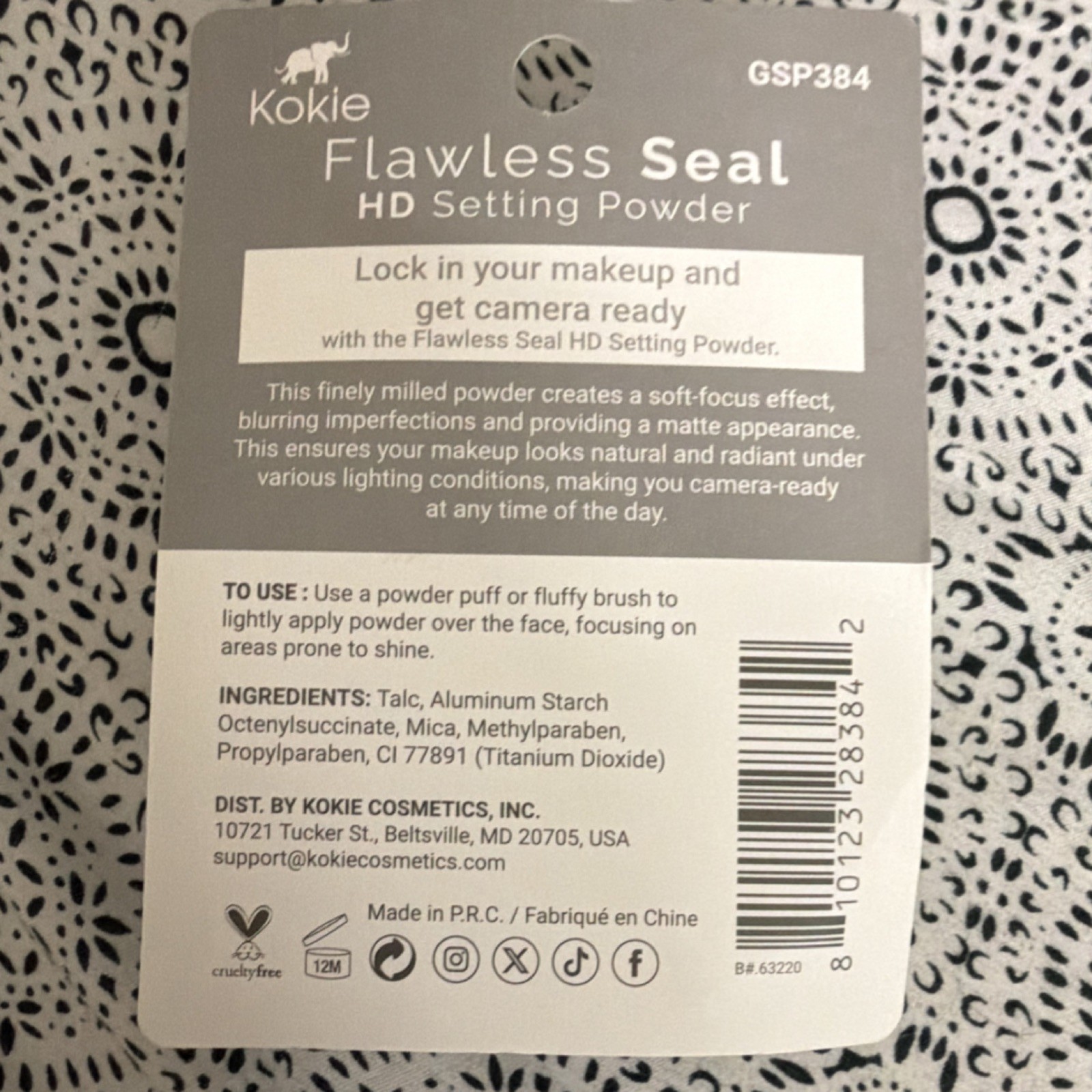 Kokie Flawless HD Setting Powder GSP384 + Ultra-Hold Mascara GMW320