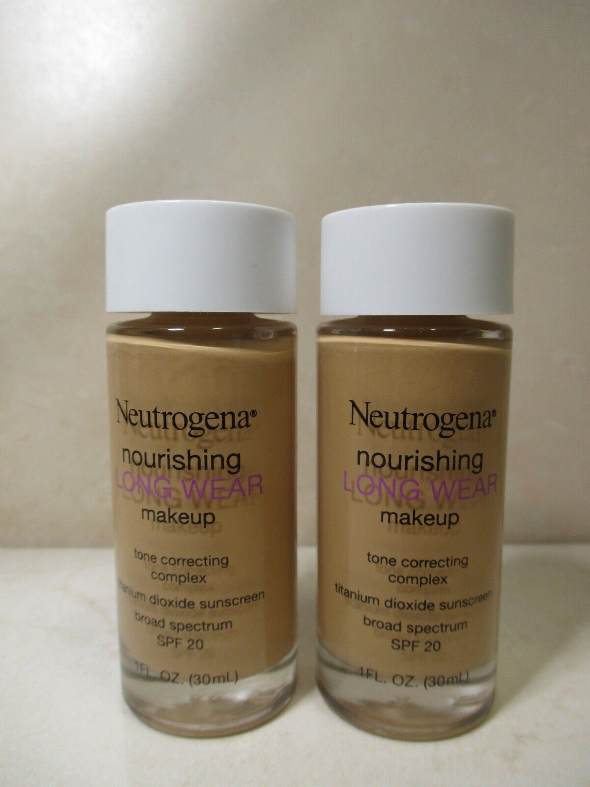 NEUTROGENA NOURISHING Long Wear Makeup 1.0oz, 85 Honey ( Lot of 3)