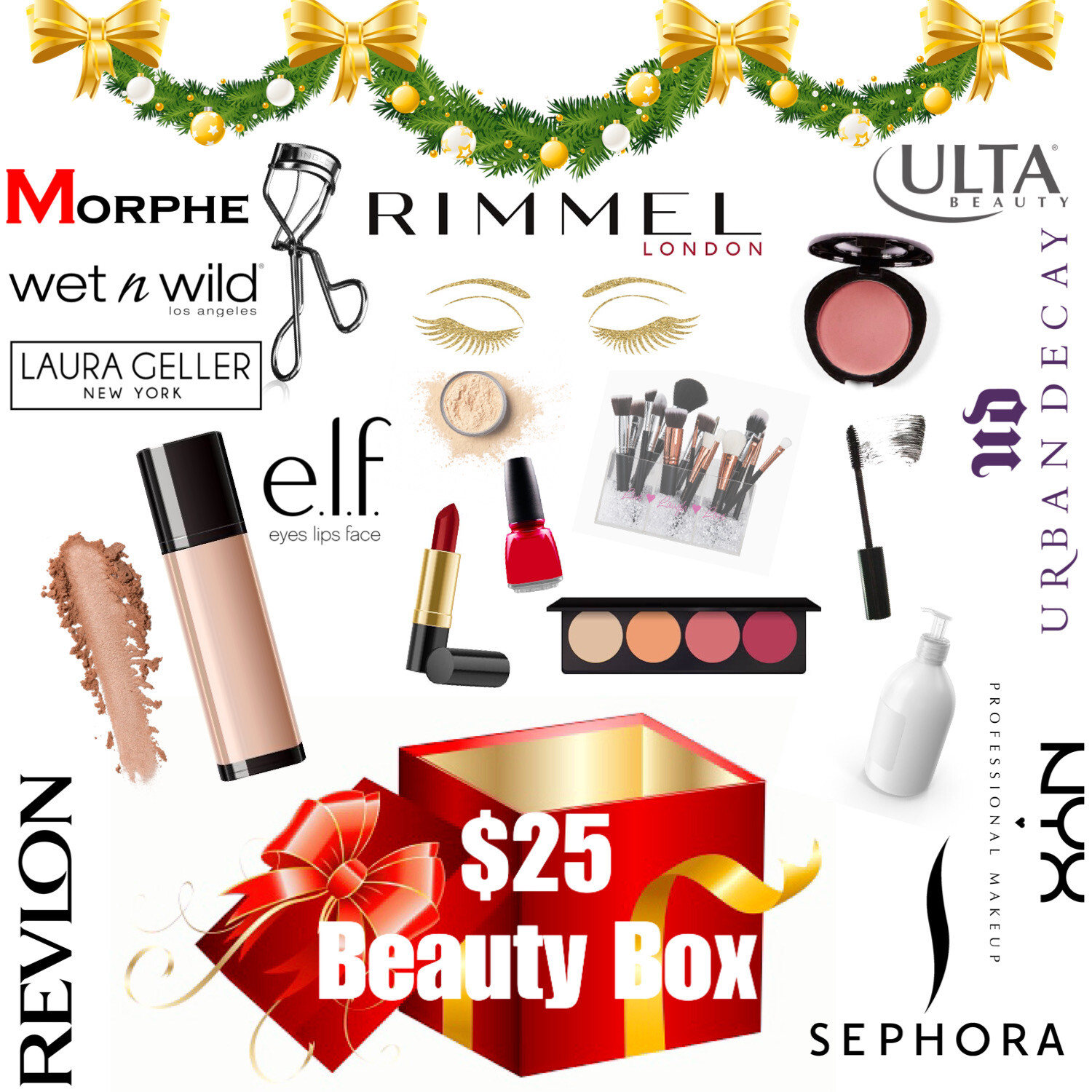 Holiday Gift Makeup Beauty Box Full, Travel & Sample Sephora, Drugstore, Ulta