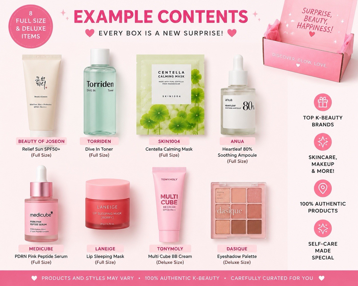 Korean Skincare Mystery Box | Premium K-Beauty Surprise Bundle Full Size