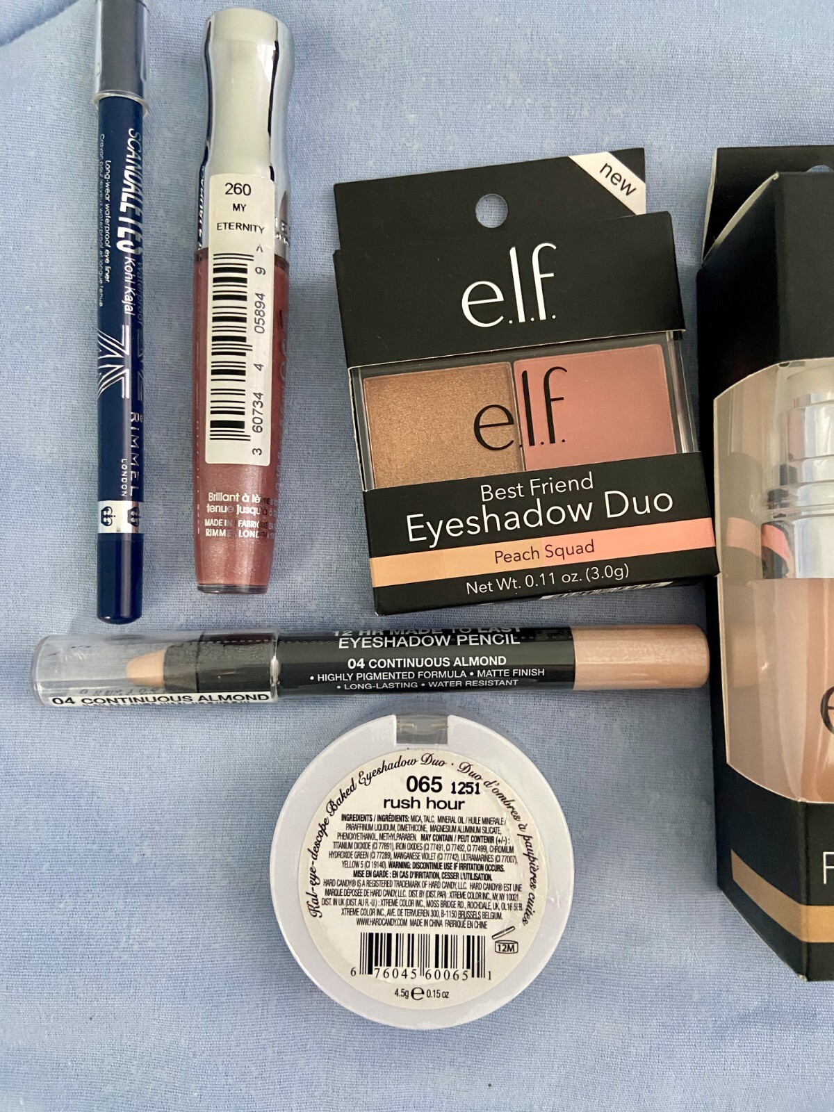 Lot 8 Cosmetics Assorted Name Brands- Hard Candy L’oreal Rimmel ELF