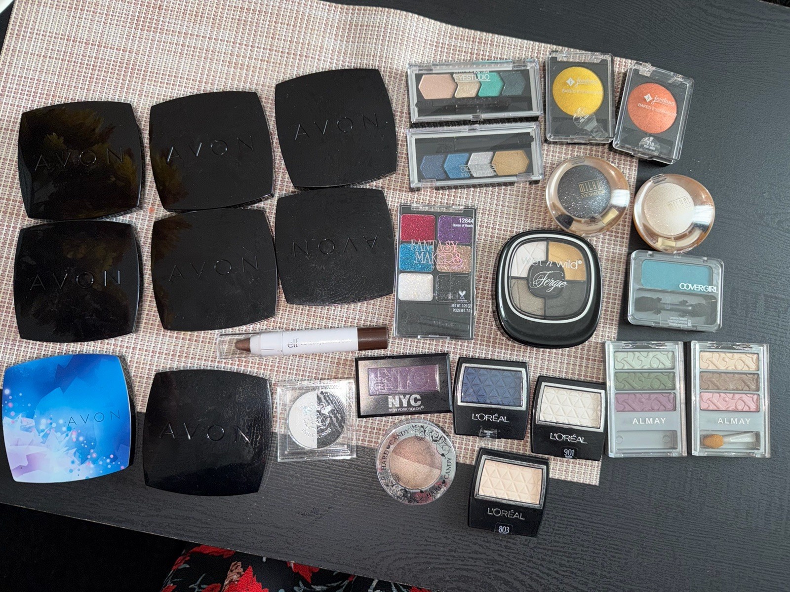 Mixed Makeup Lot Avon Loreal Almay CoverGirl Wet n Wild Eyeshadow Collection