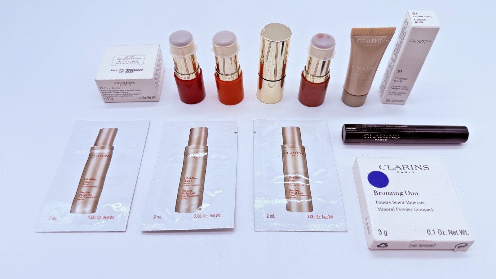 Lot Of 13 – Clarins Beauty Products And Samples Travel-Friendly – NWOB