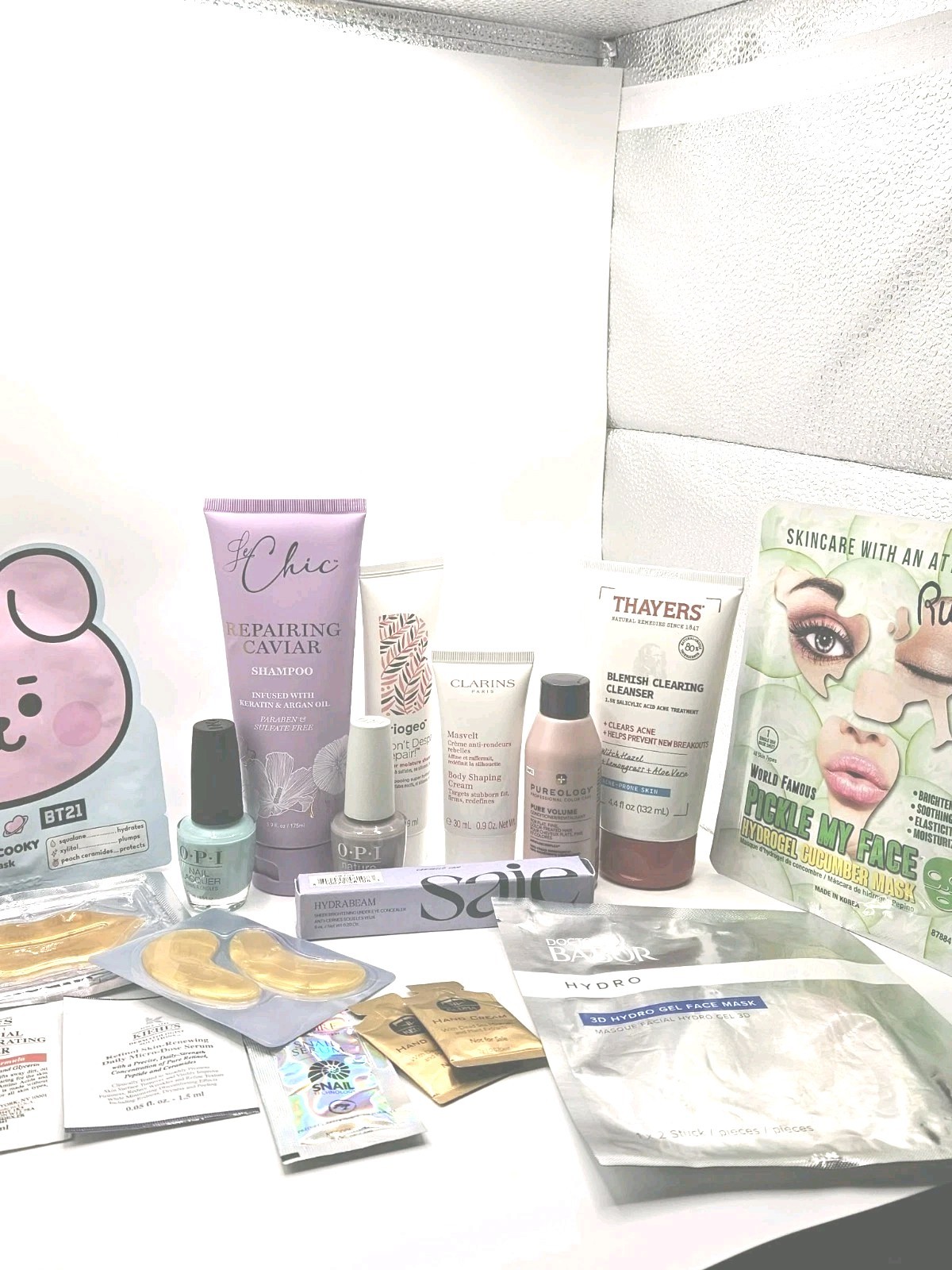 Beauty Lot Le Creme Clarins Pureology Le Chic Opi Thayers Briogeo & More