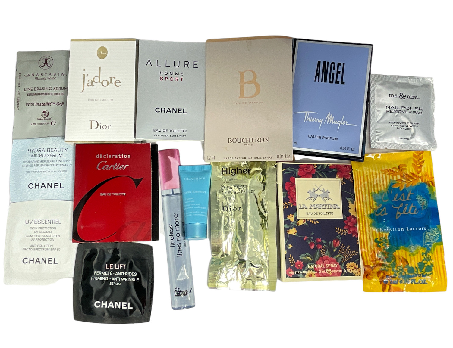 Pack of 15 Pieces of Samples, Skincare and Perfume *As seen in Picture*