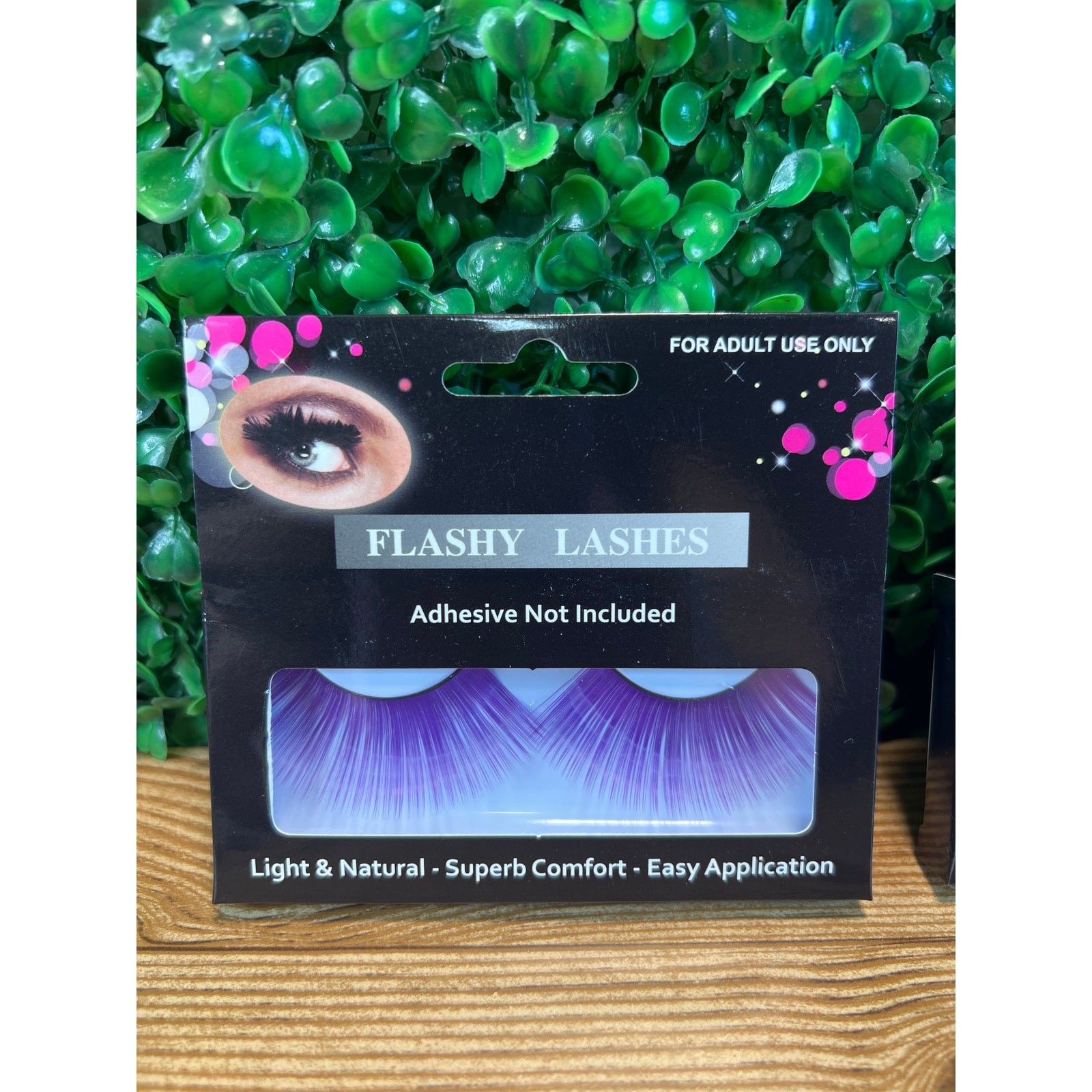 NEW 3 Boxes Of Flashy Lashes False Eyelashes Pink Yellow & Purple Cosplay Dress