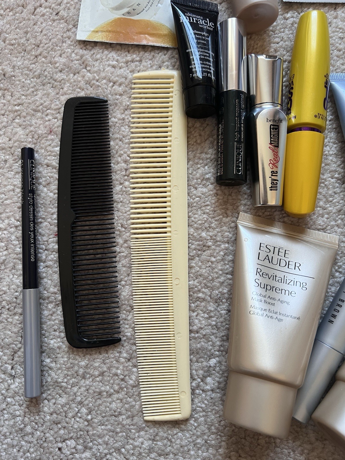 Large Lot Victoria Secret Pouch Cosmetics Estée Lauder Mask Bobbi Brown Benefit