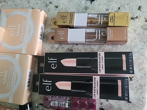 Makeup Lot Of E.L.F Camo Powder Rimmel Eye Shadow Lipstick Liner