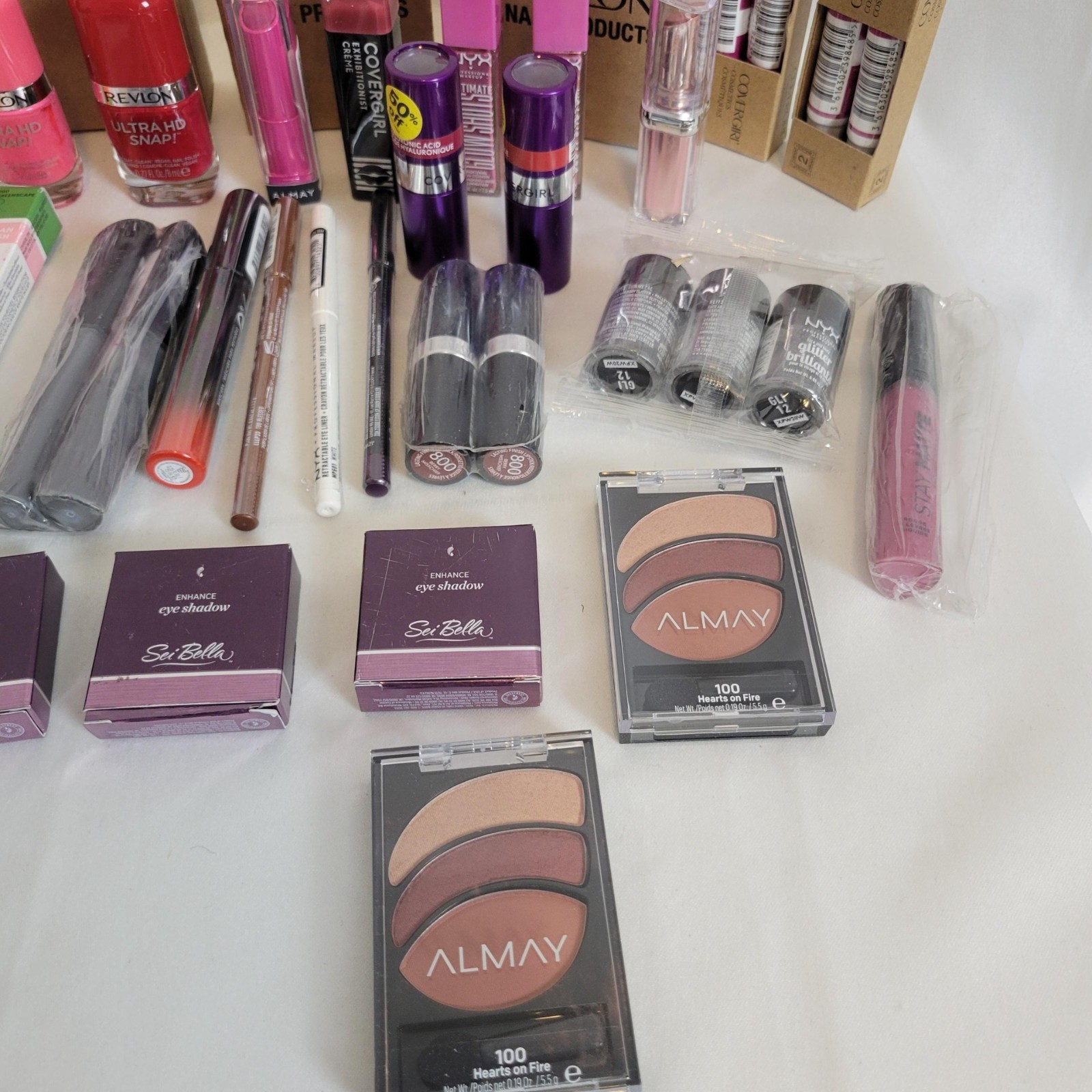 Wholesale Mixed MAKEUP BEAUTY Cosmetic NYX Almay CoverGirl Revlon Lot of 50 PCS