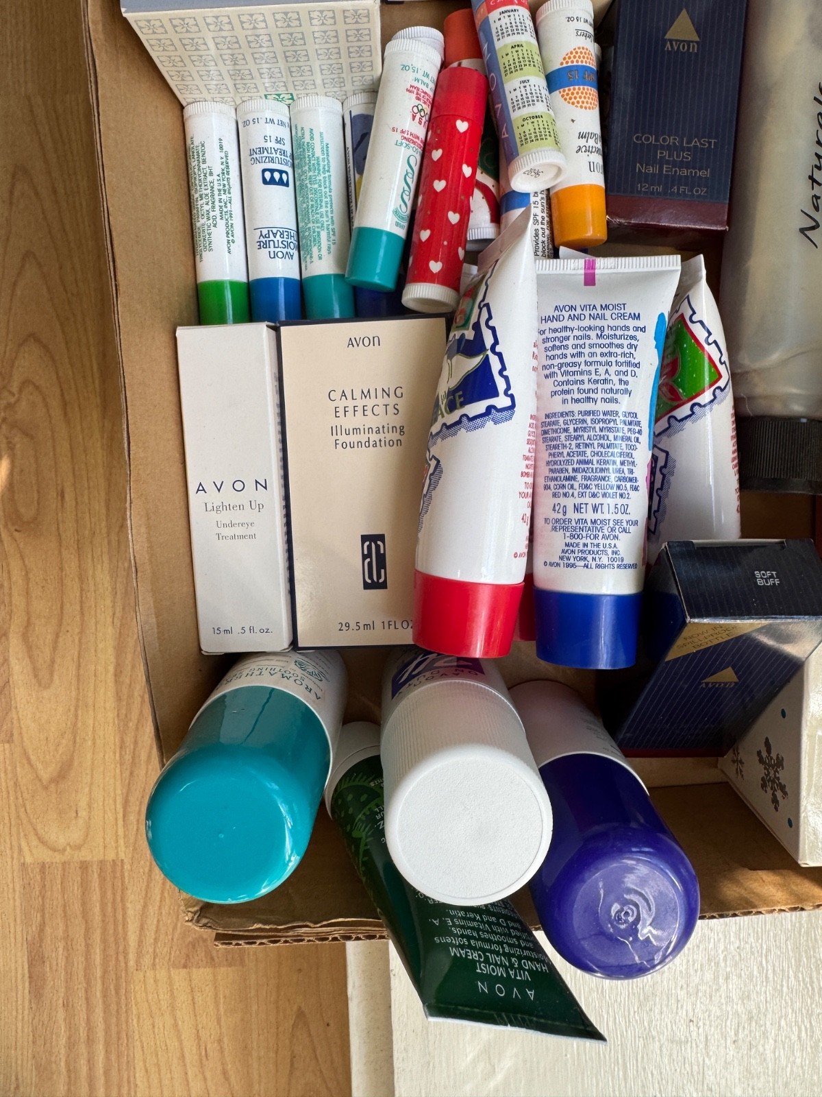 LARGE Lot of Vintage Avon Products from the 1990s – Make-Up, Lipstick More