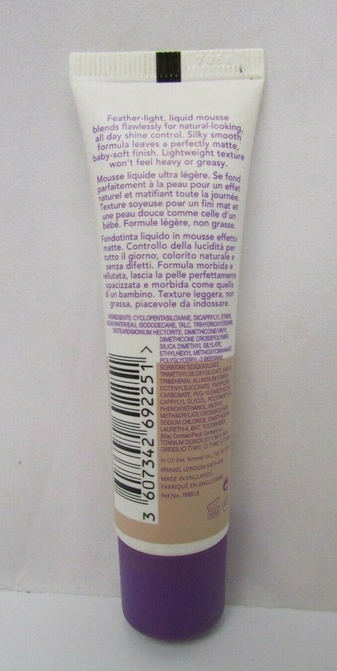 Rimmel Stay Matte Liquid Foundation Porcelain Ivory & Extreme Black Mascara NEW