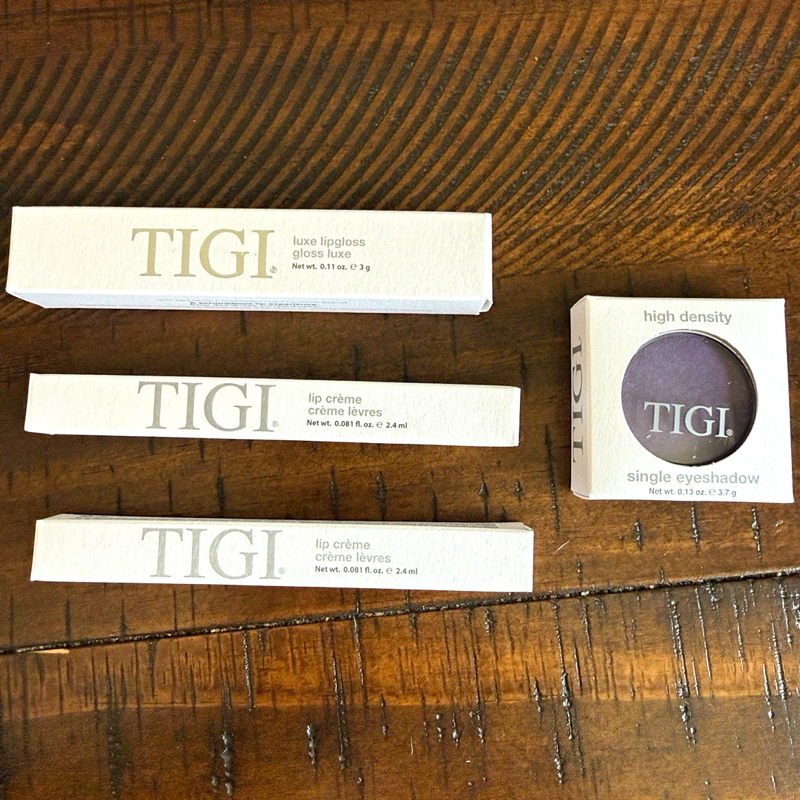 TIGI Sample Makeup Lot Lip Crème Monaco/Manhattan + Lipgloss + Shadow