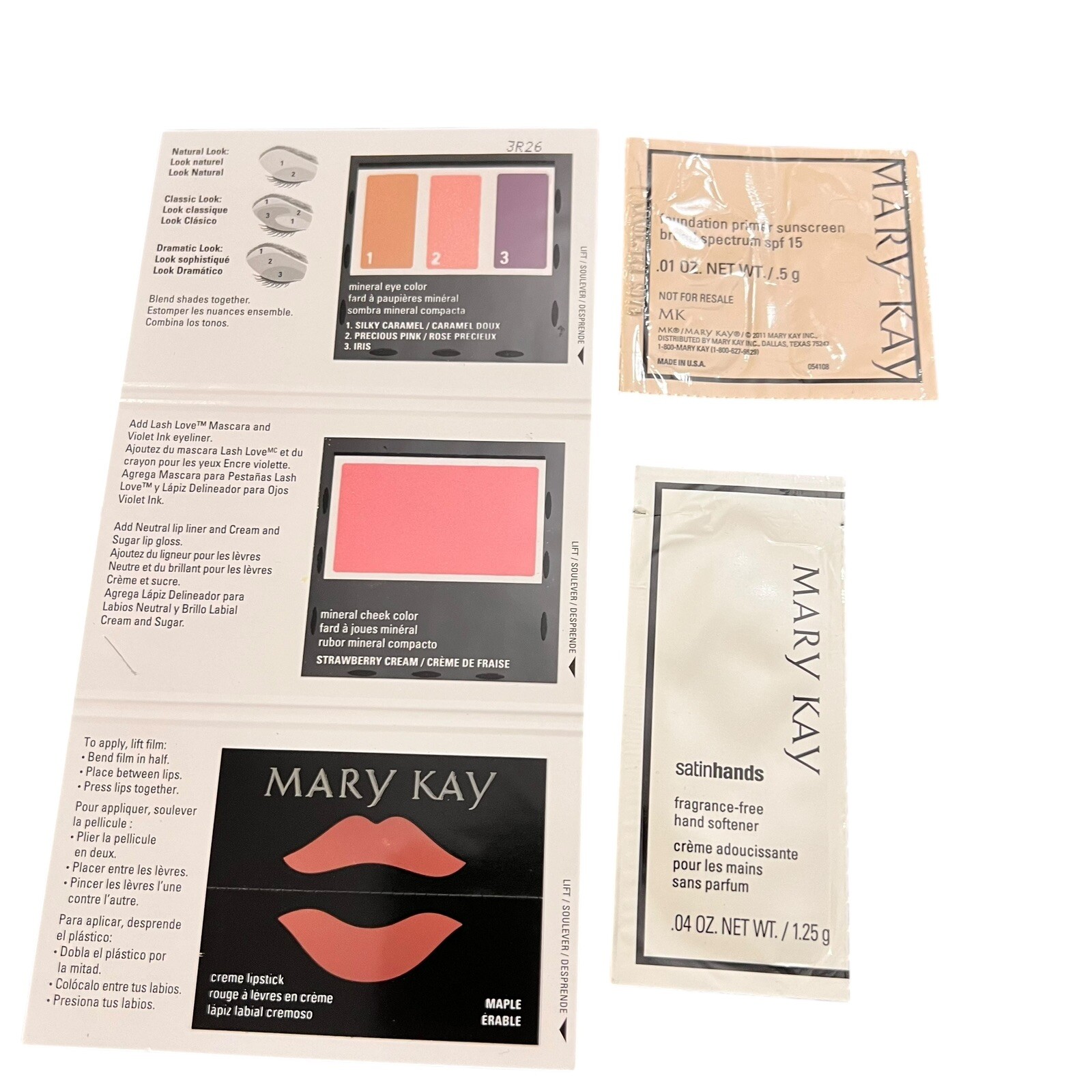 Mary Kay Lot Assorted Samples New & Discontinued Colors Single Use Travel #101