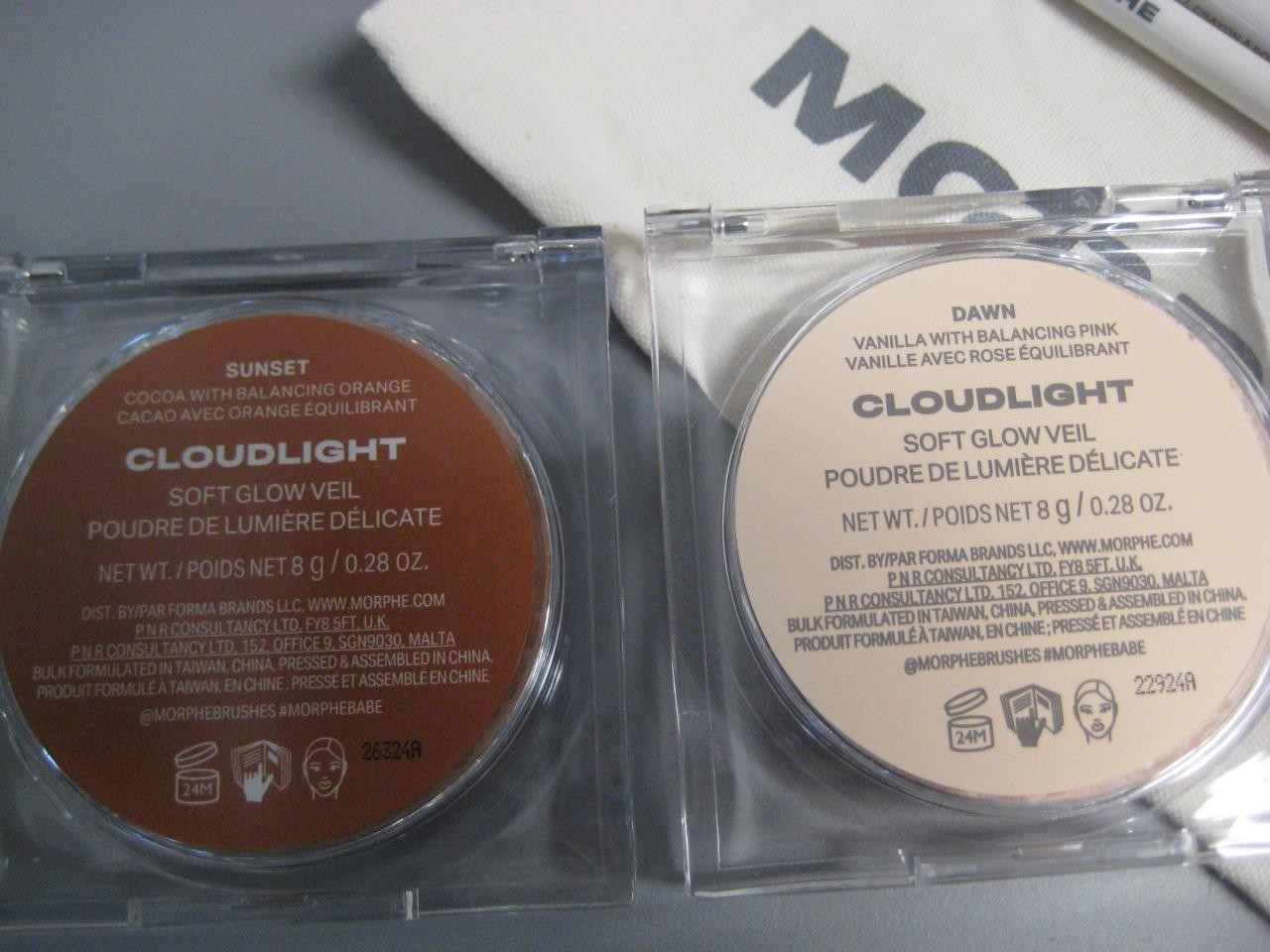 Morphe Makeup Mixed Lot Eyeshadow, Contour, Brow, Soft Glow Veil, Concealer