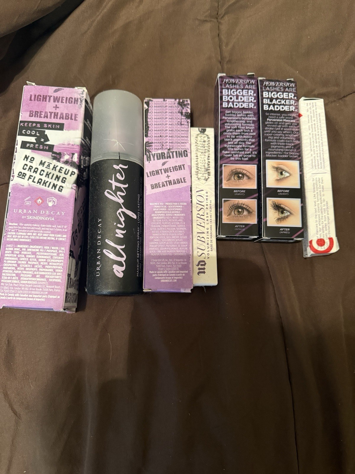 Urban Decay Makeup Lot mascara primer and setting spray