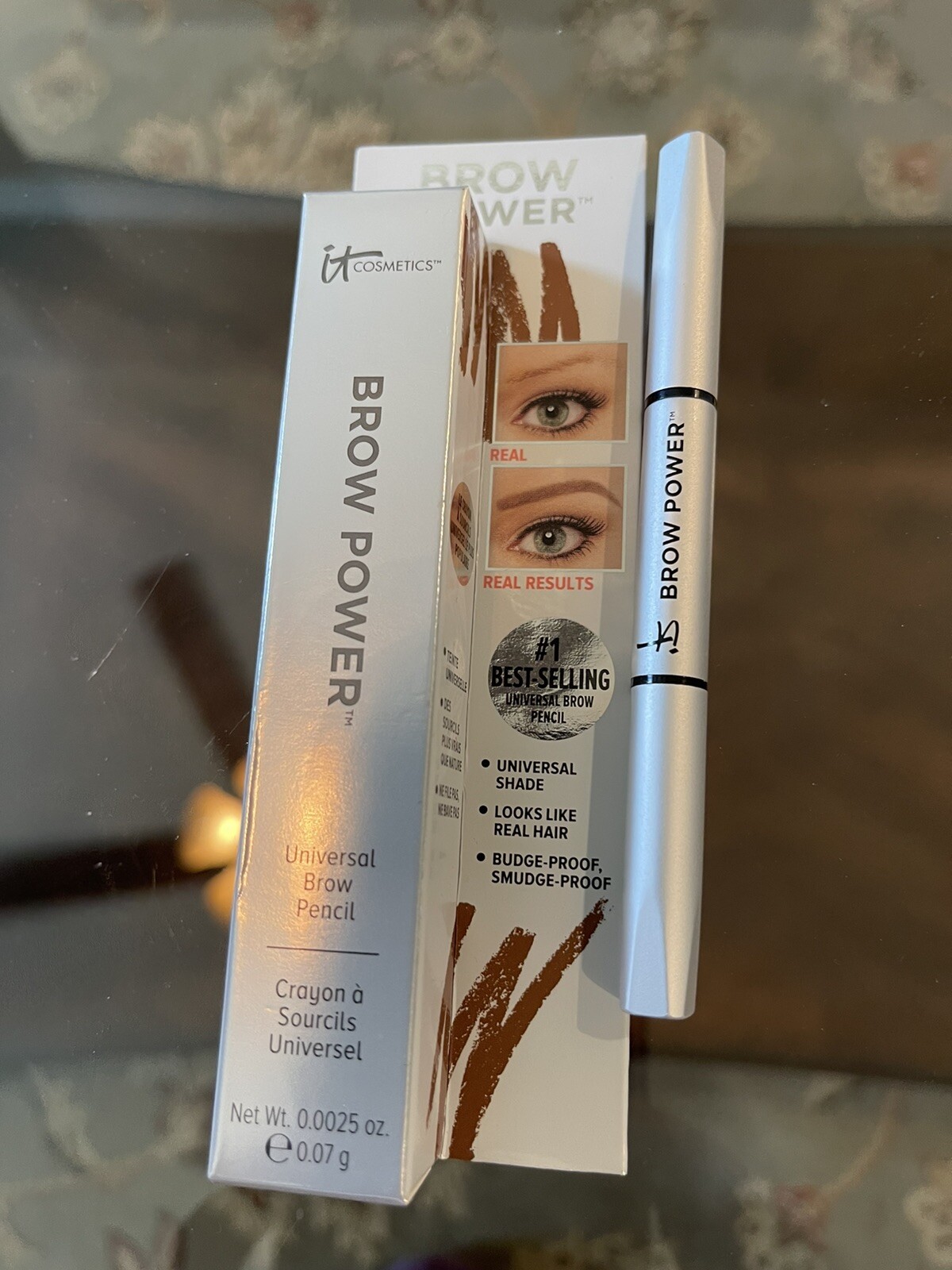 IT COSMETICS BROW POWER UNIVERSAL BROW PENCIL & SUPERHERO VOLUMIZING MASCARA-NIB