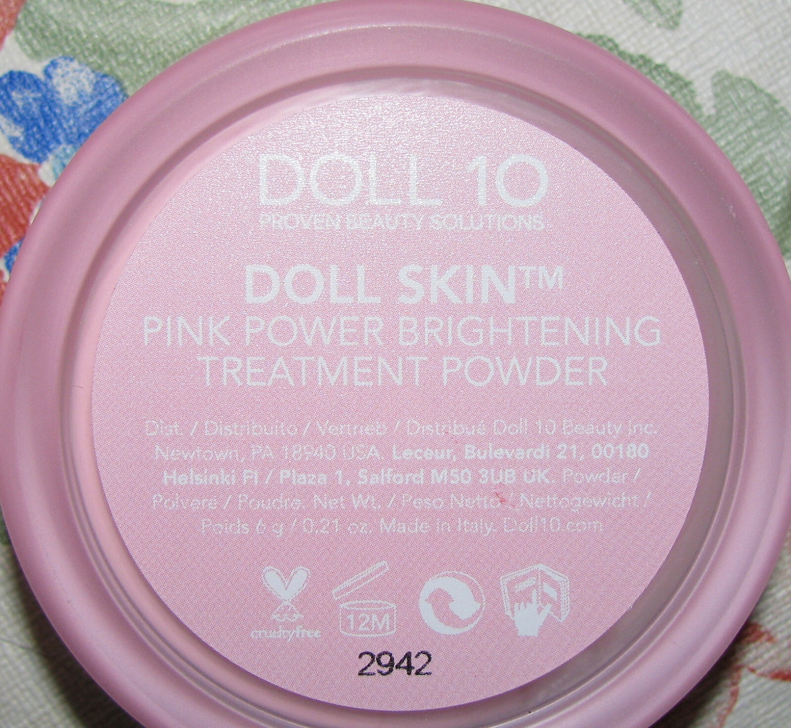 DOLL 10 Makeup Collection Face/Eyes/Cheeks/Lips Double-Ended Powder Brush 12PC