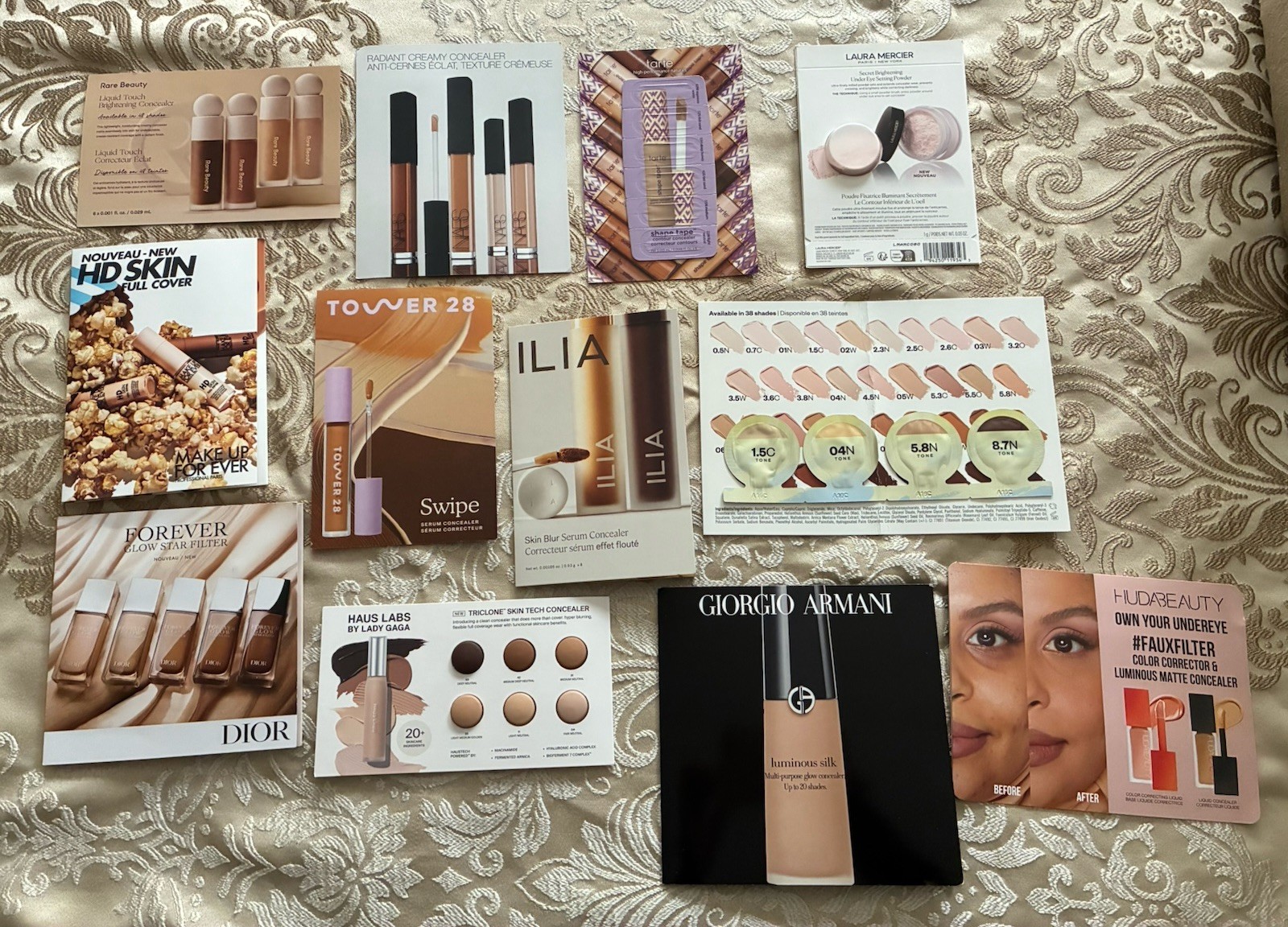 NEW Sephora Beauty Insider 12 Piece CONCEALER Makeup Sample Card Set
