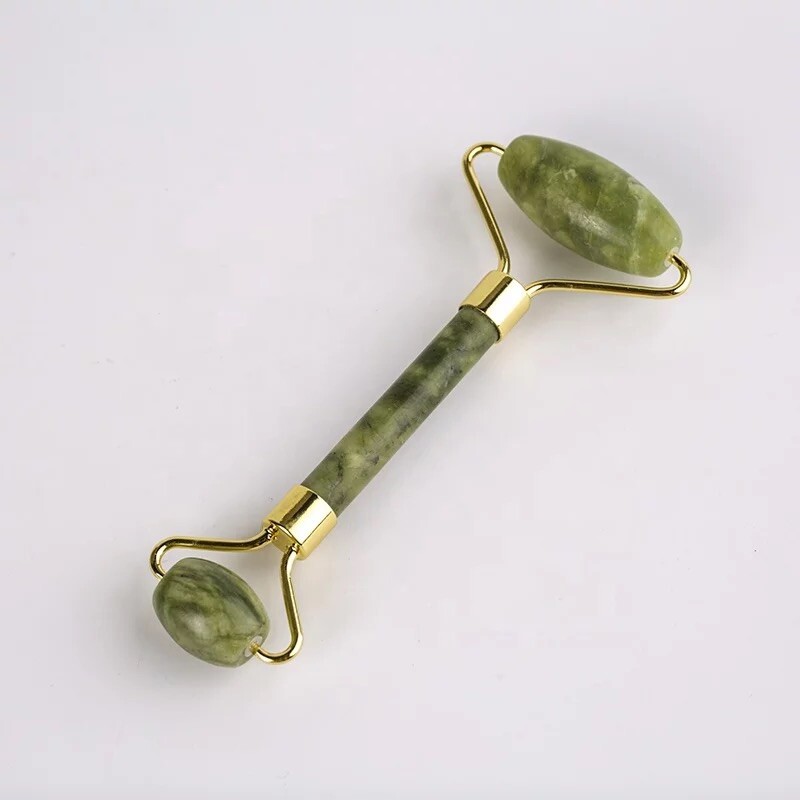 Jade Stone Face Roller and Gua Sha Set Facial Treatment Skin Care Regimen Tool