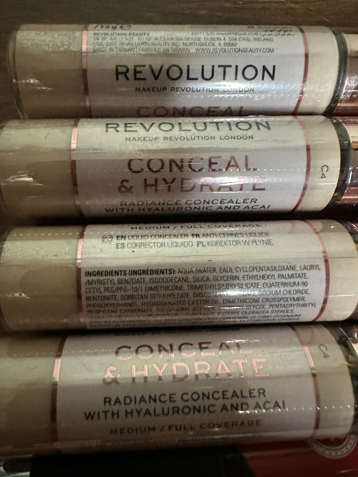 (Lot Of 4) Revolution Makeup London (Med)
