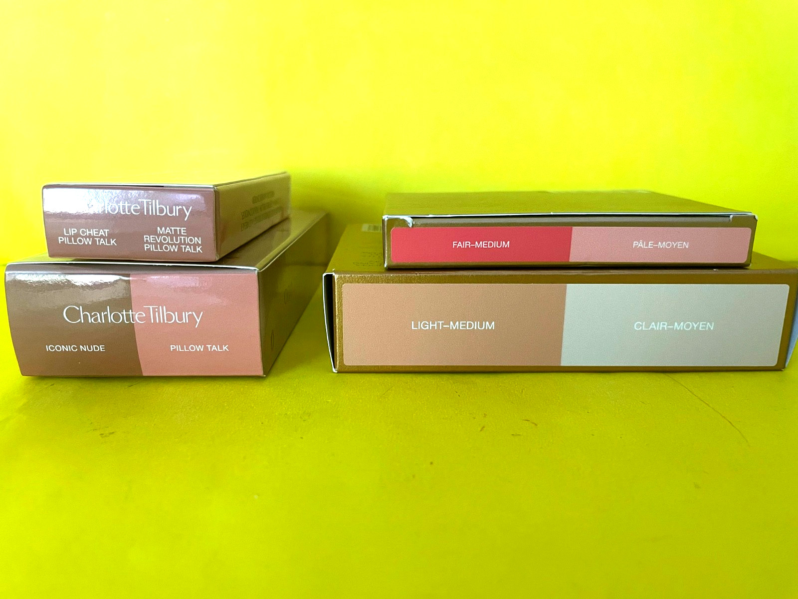 NIB) TILBURY Mini Lot Liner Lipstick Gloss Blush Glow Bronzer Spray PILLOW TALK