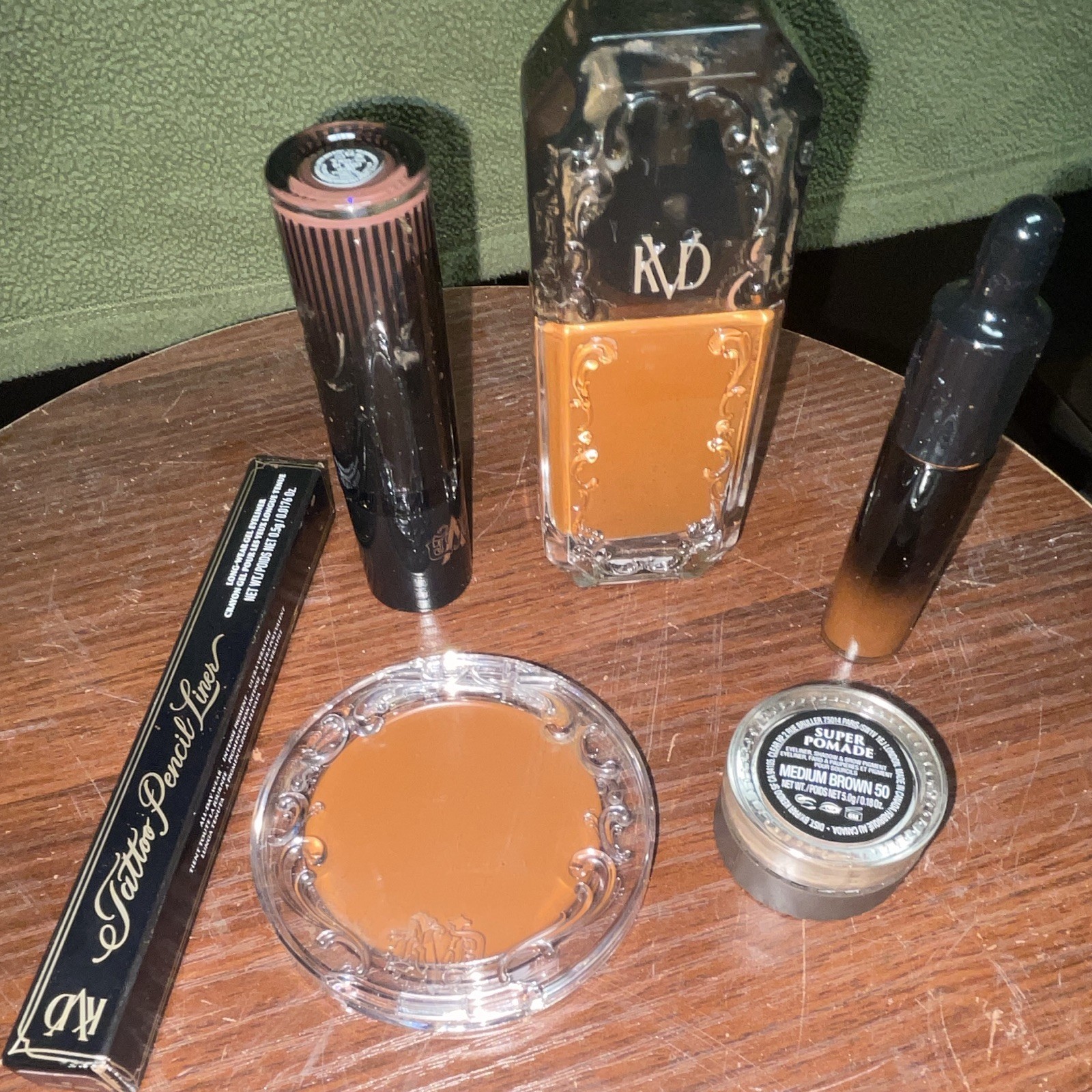 KVD Beauty Full Size Makeup Lot: Good Apple Balm, Super Pomade, Tattoo Liner