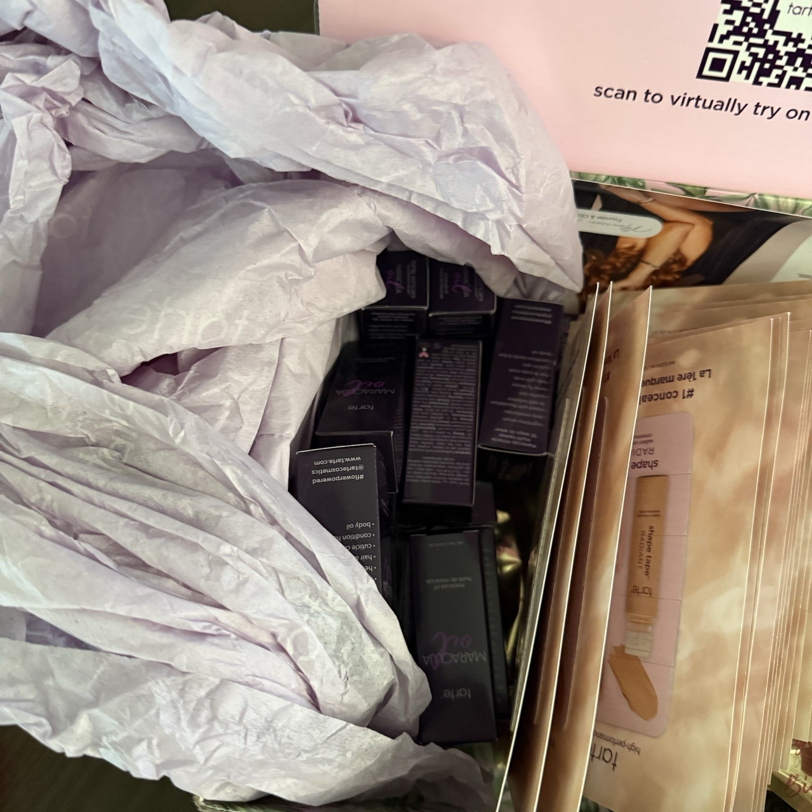 Tarte Cosmetics Makeup Sample Lot Maracuja Oil Shape Tape Mascara Travel Size