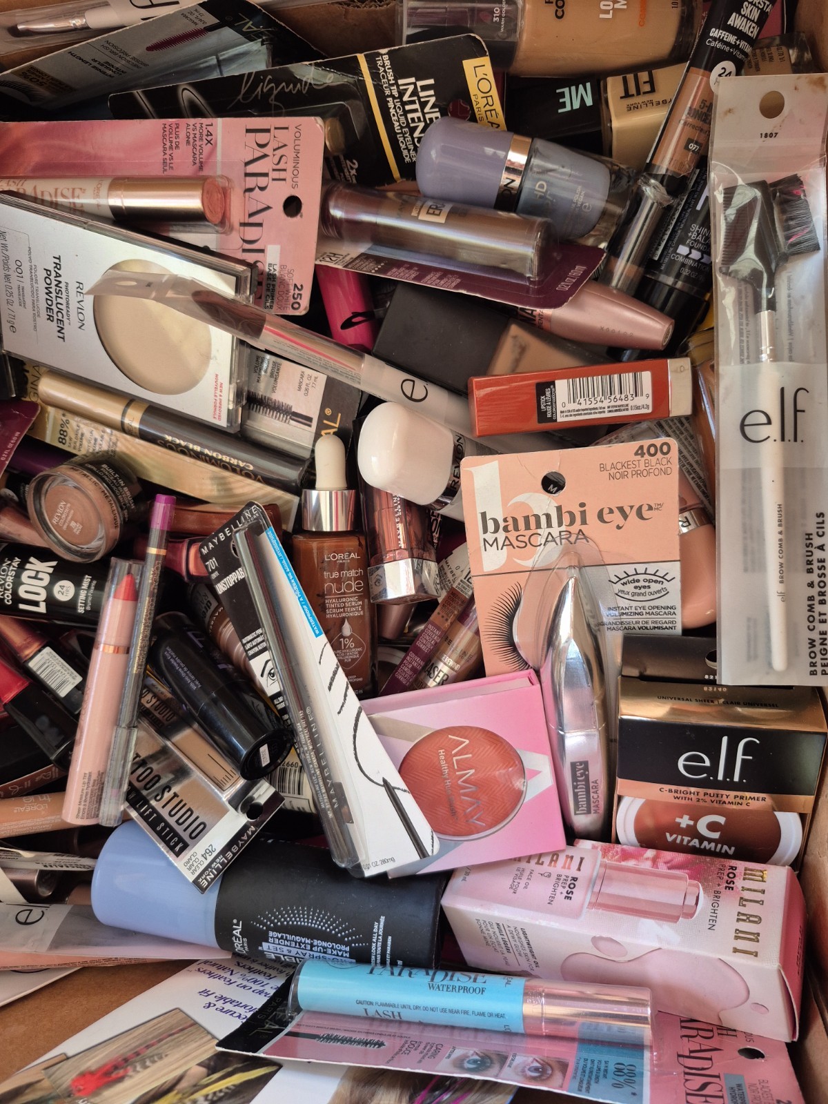 25 Piece Name Brand Mixed Makeup & Beauty Care Products Maybelline L’Oreal Etc