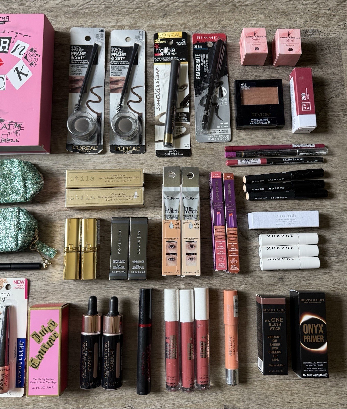 BEAUTY MAKEUP Mixed Lot Bundle – 55pc Stila Morphe Juicy Couture Cover FX RMS
