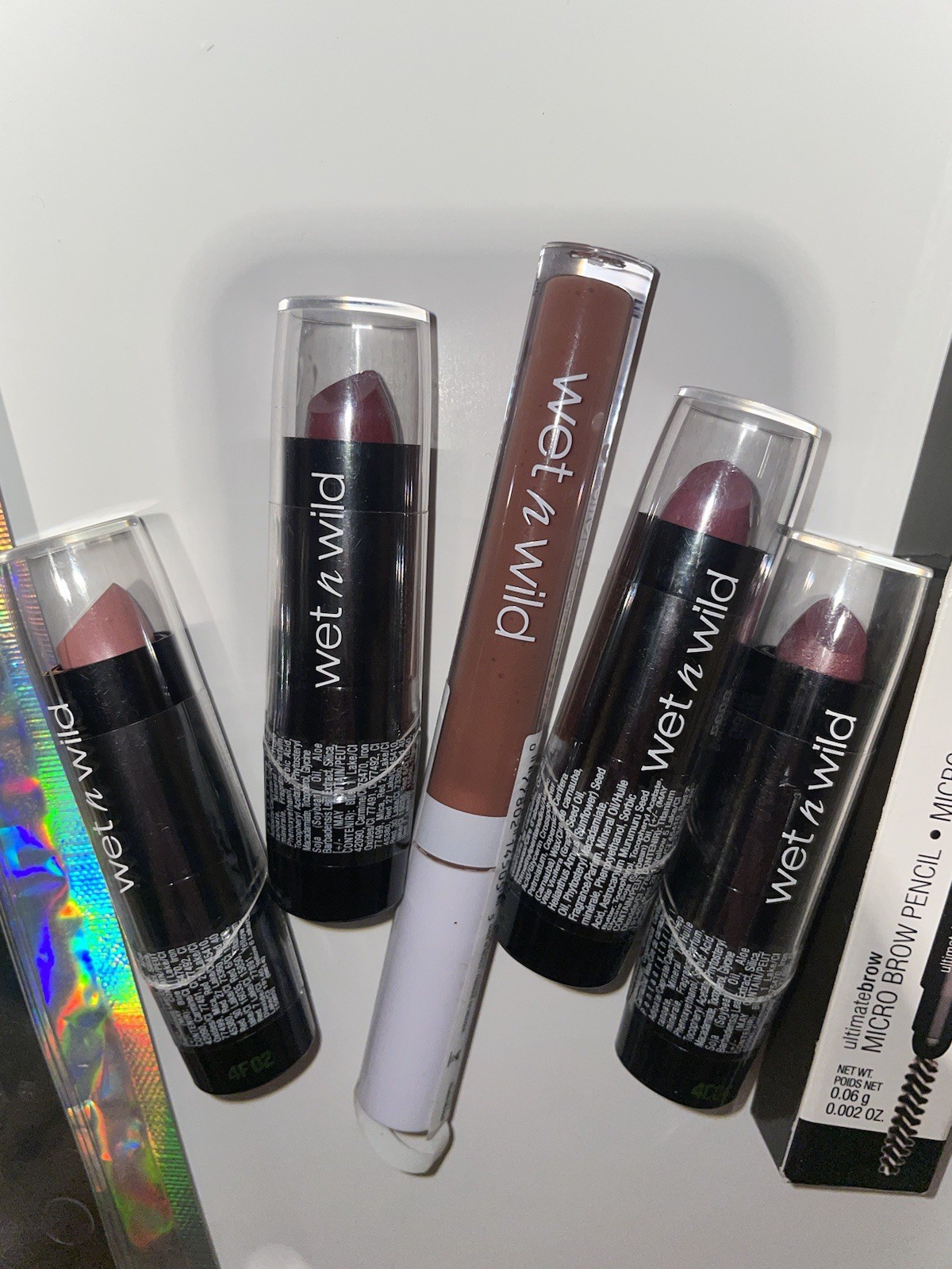 Deluxe Makeup Lot wet n’ wild Lipsticks,Makeup Brushes,Brow Pencil,Mini Mascara