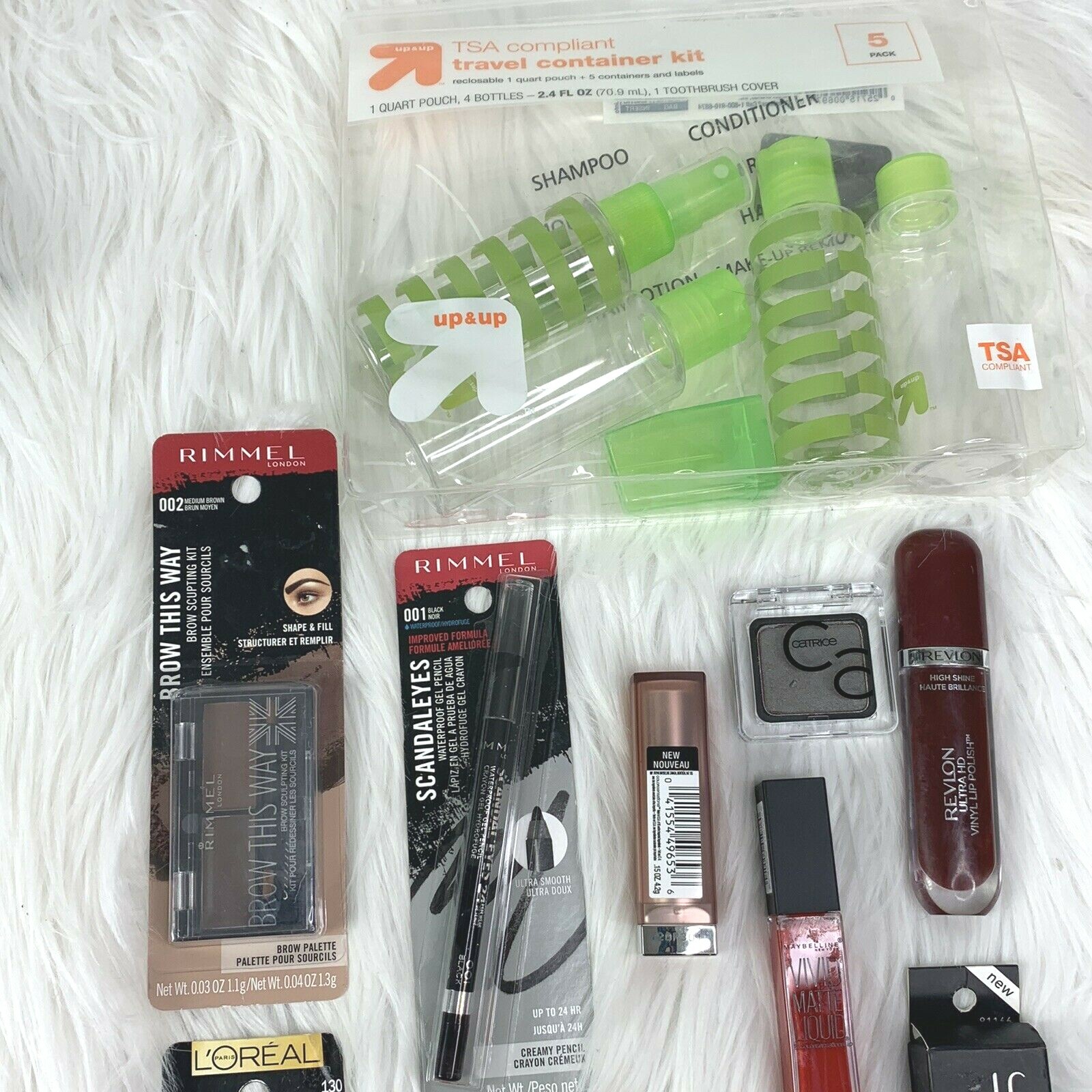 Makeup Lot 12 Piece Maybelline Rimmel Loreal Elf Mascara Eyeliner Eyeshadow Lip