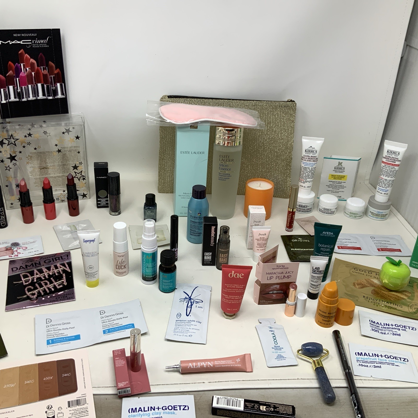 Huge Lot Of 58 Pieces M.A.C & Kielh’s Full, Travel & Sample Size
