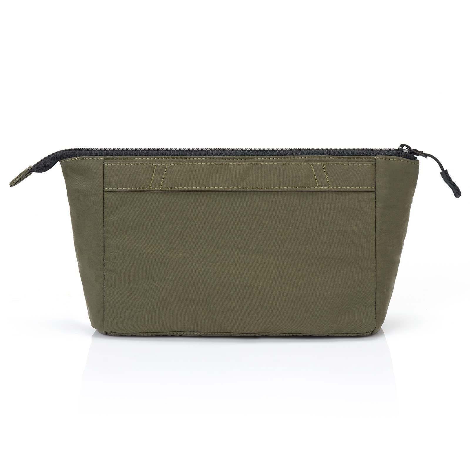 Purevave Large Cosmetic Bag for Women and Travel Makeup Organizer Pouch (Green)