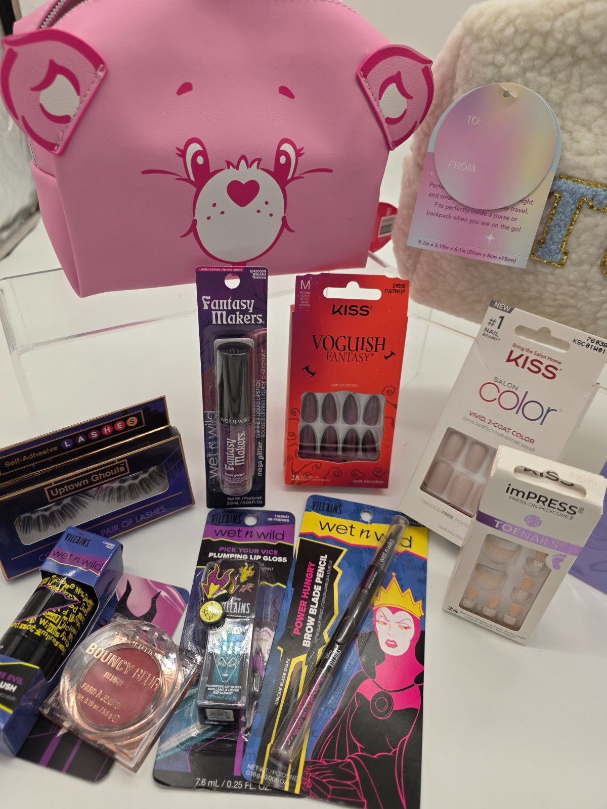 Care Bears Cosmetic Bags + Wet n Wild Villains Beauty Bundle NWT