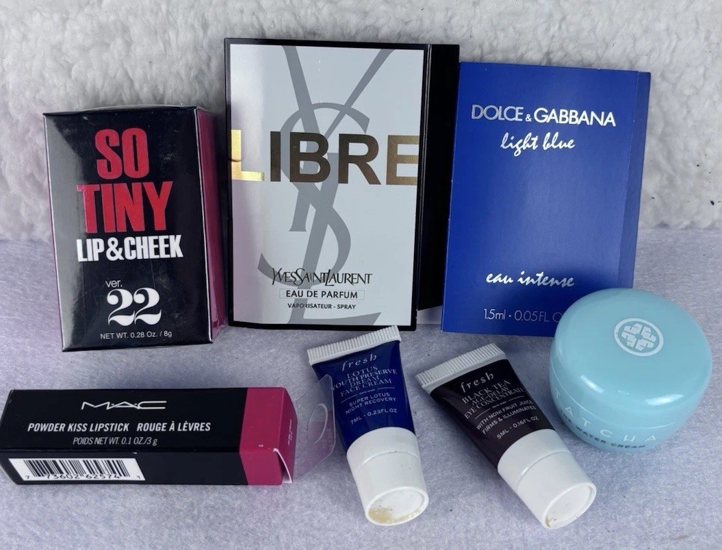 7 Mini Beauty Products -MAC, Version 22, Dolce &Gabbana, Tatcha And More