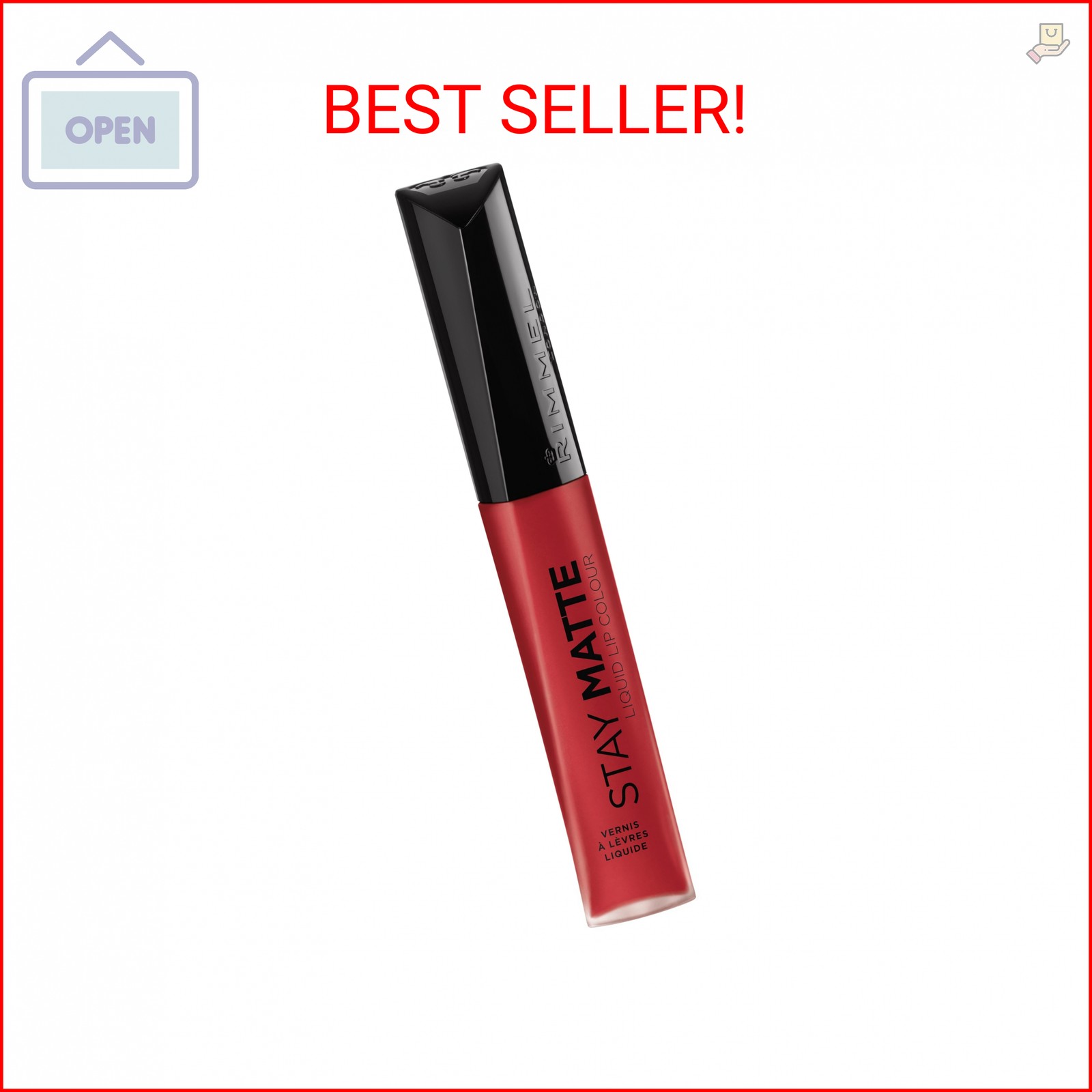 Rimmel London Stay Matte Liquid Lip Color with Full Coverage Kiss-Proof Waterpro