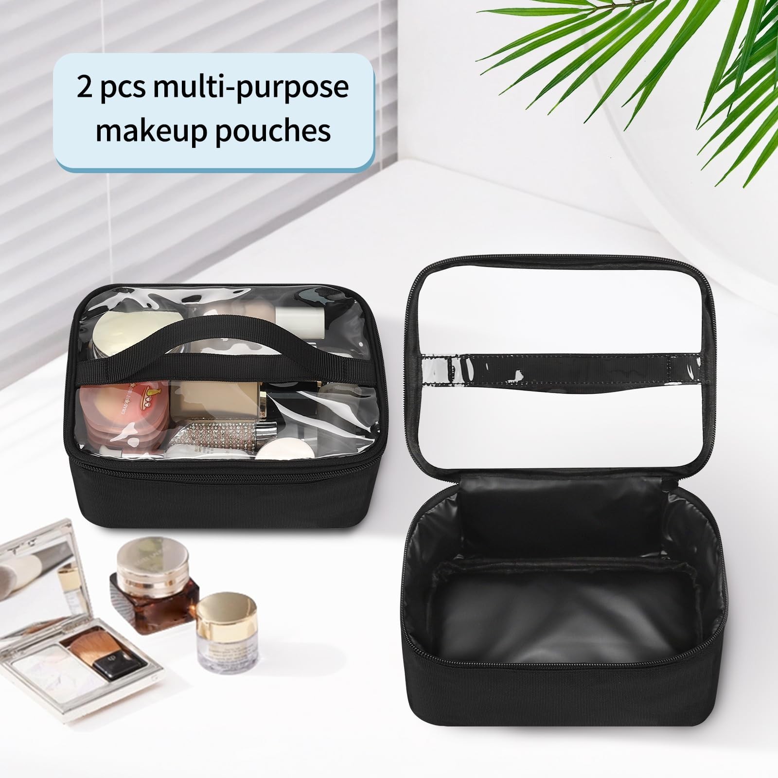 Extra Large Makeup Case, Professional Makeup Artist Traveling Bag, Double Lay…