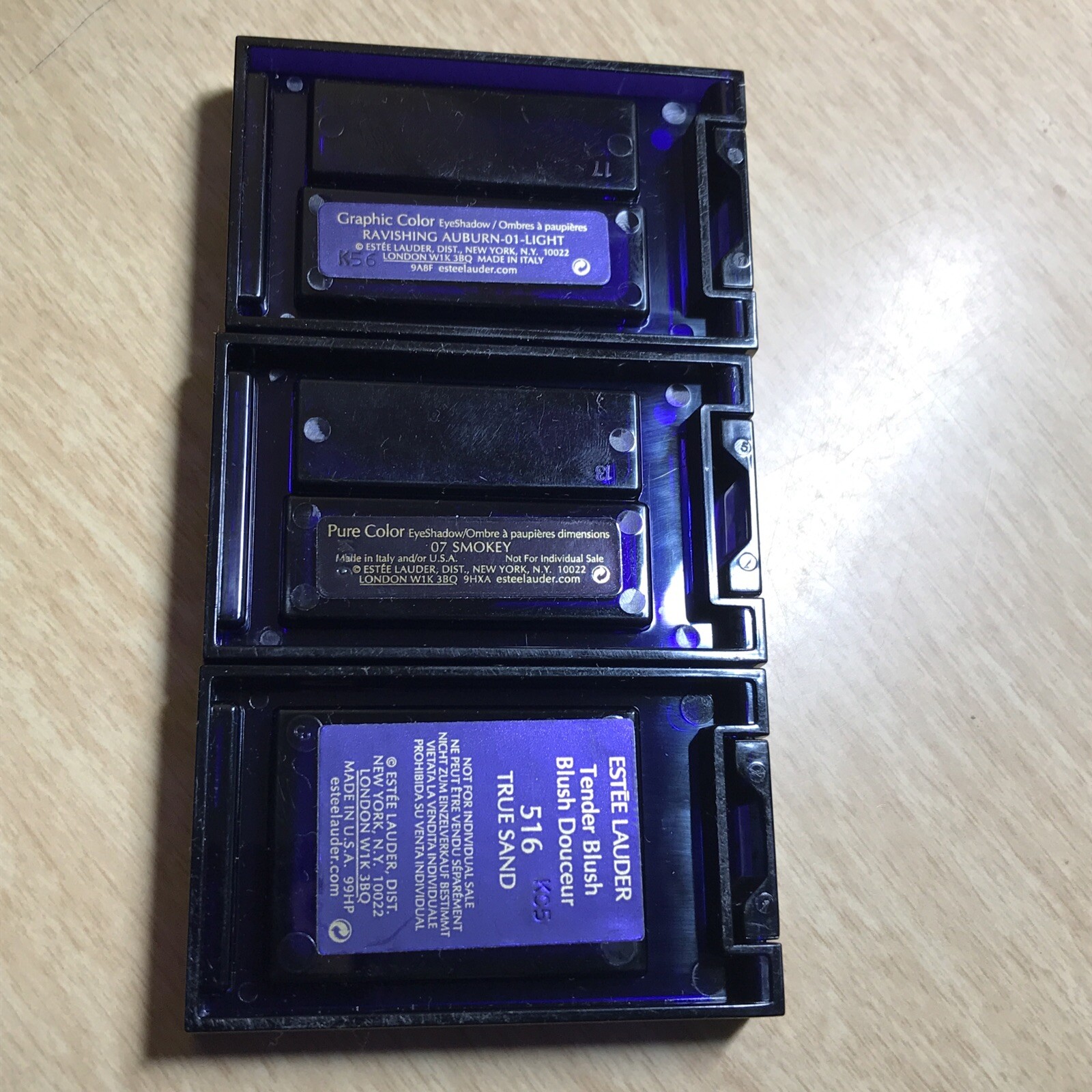 Estée Lauder Makeup Smokey, Light Auburn, Shadows + True Sand Blush Lot Of 3