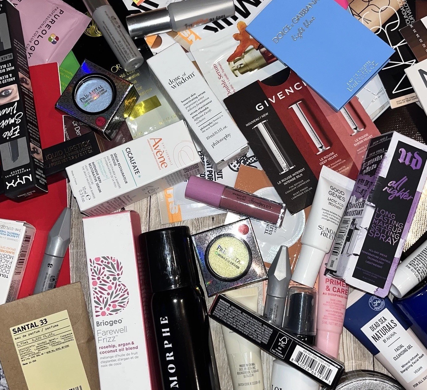 Makeup Skin Perfume & Haircare Luxury Lot Of 35 Travel, Sample, Trial Size