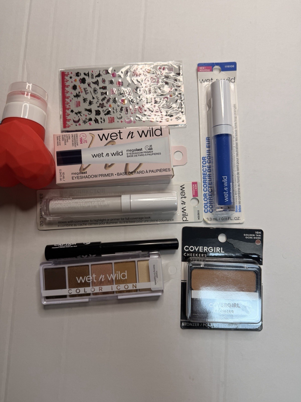 Wet n Wild Lot Medium Brown Brow Sessive Eye Pencil Eyeshadow Blush Lipstick