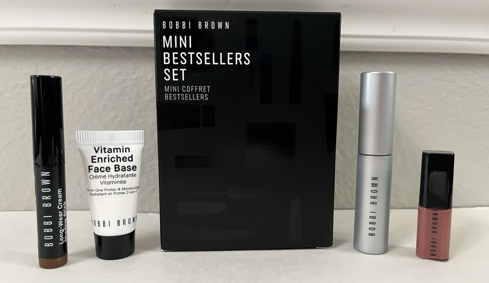 BOBBI BROWN Travel Mini BestSellers Set Face Base/Shadow Stick/Mascara/Lip Gloss