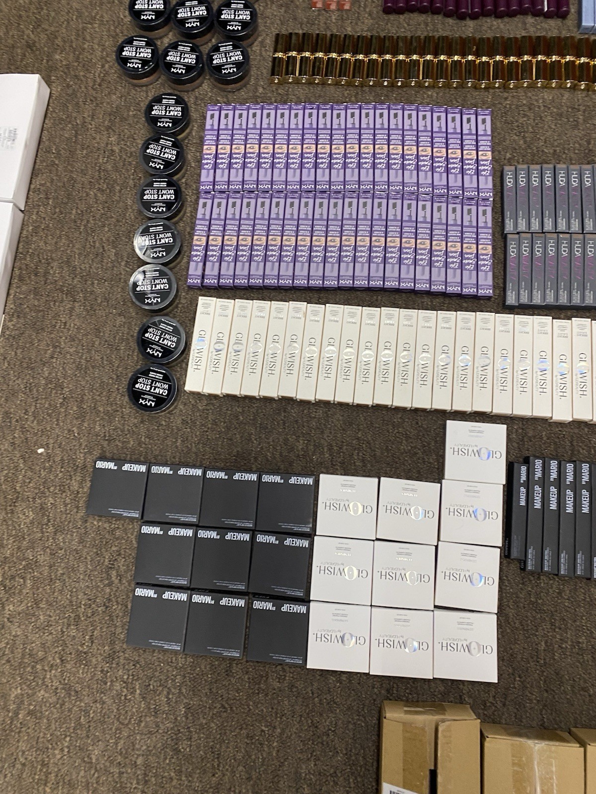 Huge Lot Of High End Makeup 371 Pieces Makeup By Mario NYX Huda Beauty Merit