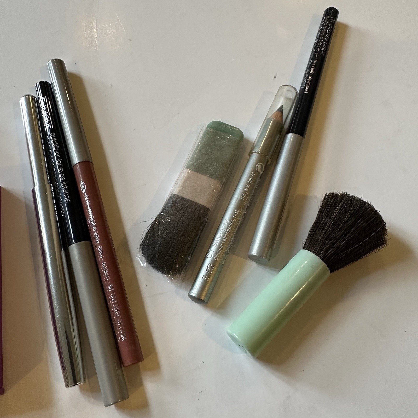 Makeup Beauty Bundle Mix Lot 14 Pieces Clinique New No Box Brush Eyeliner