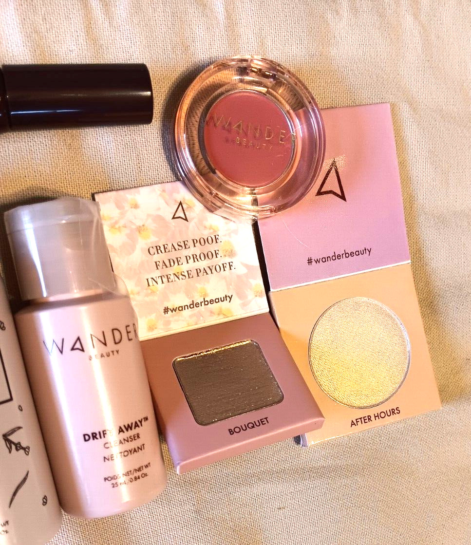 Wander Beauty Shampoo Body Wash Cleanser Mascara Mask Eyeshadow Lip Cheek Lot