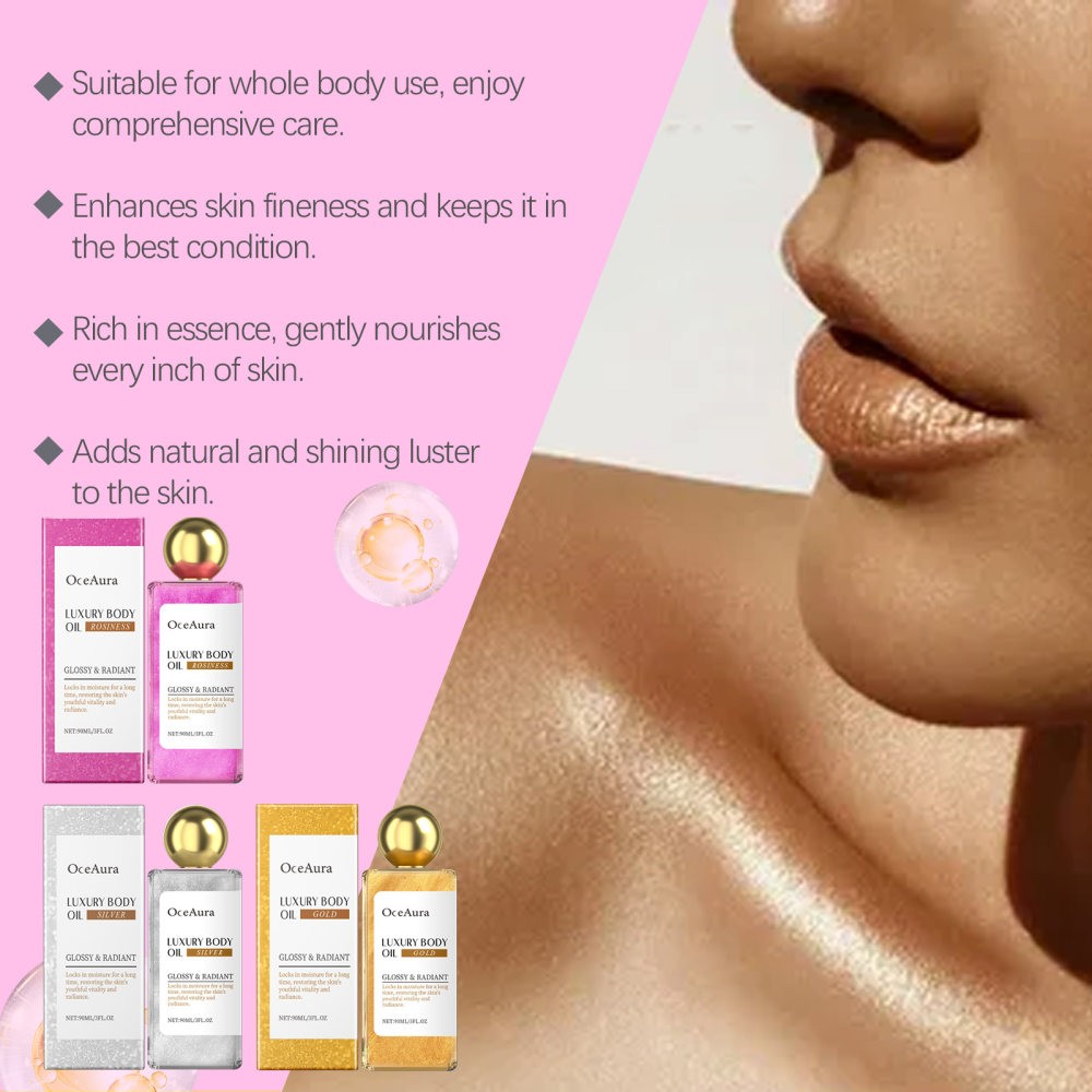glitter body oil series deep facial whole body skin