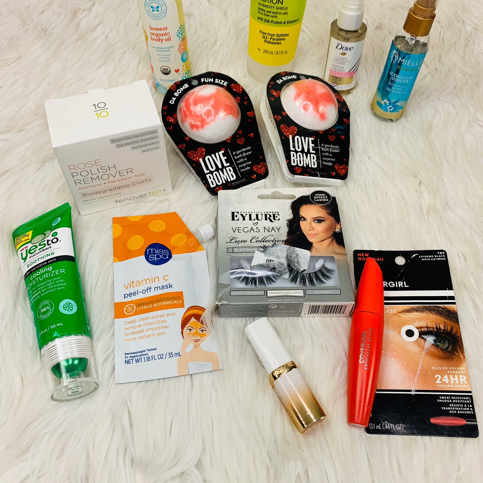 Makeup Beauty Lot Mascara Mielle Moisture False Eyelashes Loreal Lipstick Yes