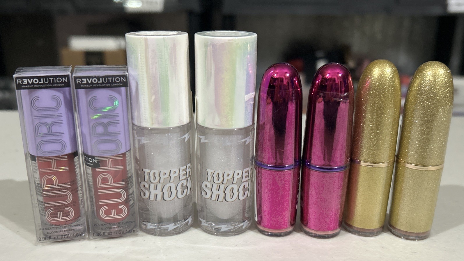 Lot of (8) Assorted Revolution and bh Lip Products – Share with a Friend!